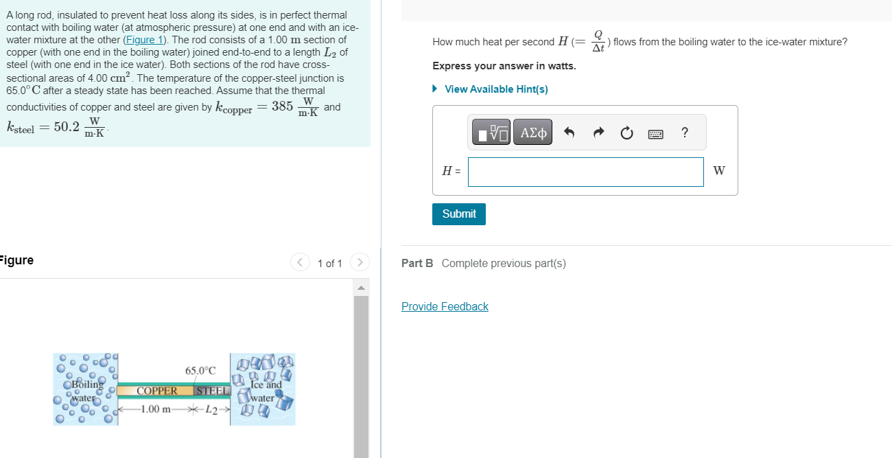 Solved A long rod, insulated to prevent heat loss along its