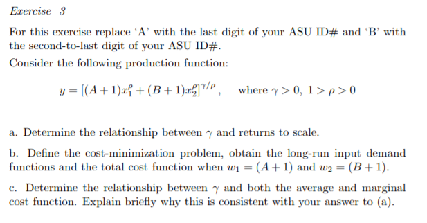 solved: measure to decrease actual value for all... Solved Exercise 3 For this exercise replace 'A' with the | Chegg.com