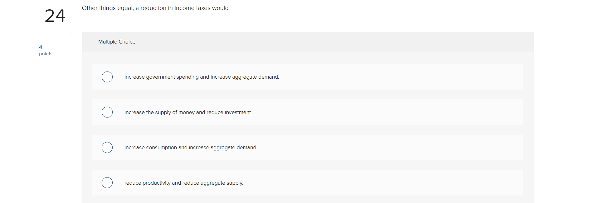 solved-other-things-equal-a-reduction-in-income-taxes-would-chegg