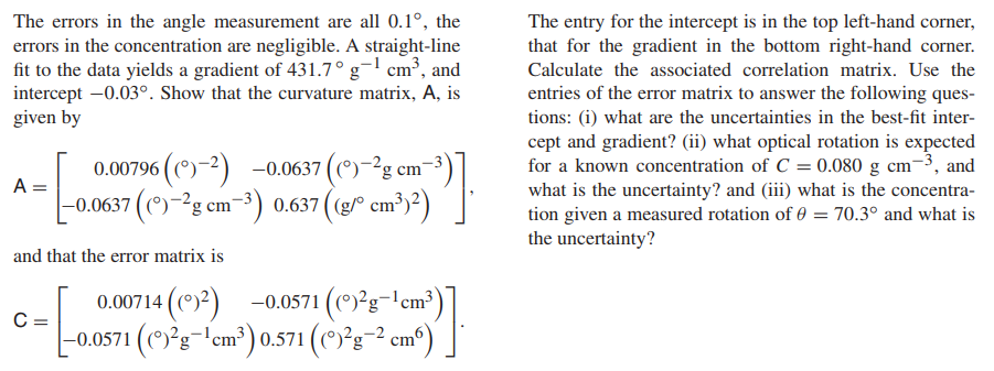 Solved (8.8) Is A Straight Line A Good Fit To The Data? Use 