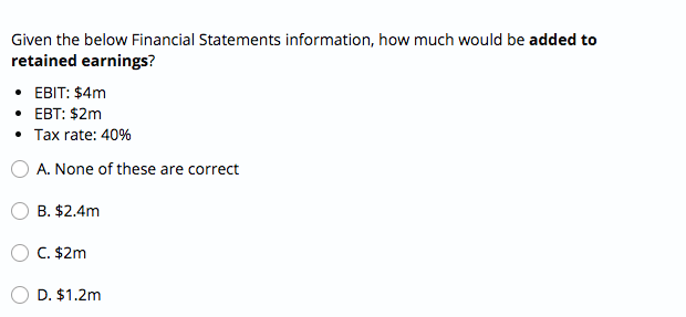 Solved Given the below Financial Statements information, how | Chegg.com