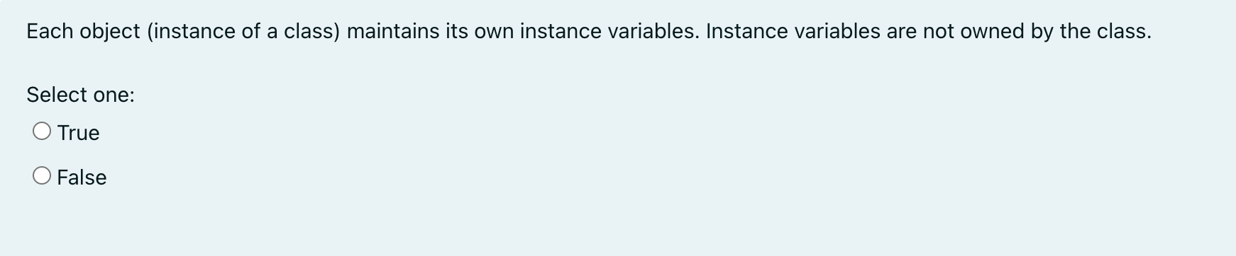 Solved How can you distinguish an instance variable from a | Chegg.com