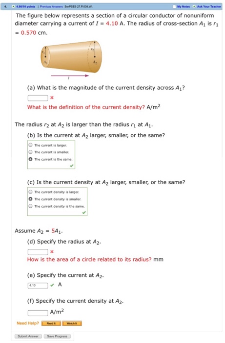 Solved The figure below represents a section of a circular | Chegg.com