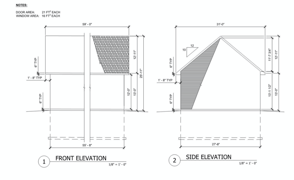 Solved Determine the quantity of roof sheathing (square | Chegg.com