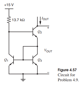 4.9 Calculate the output resistance of the Wilson | Chegg.com