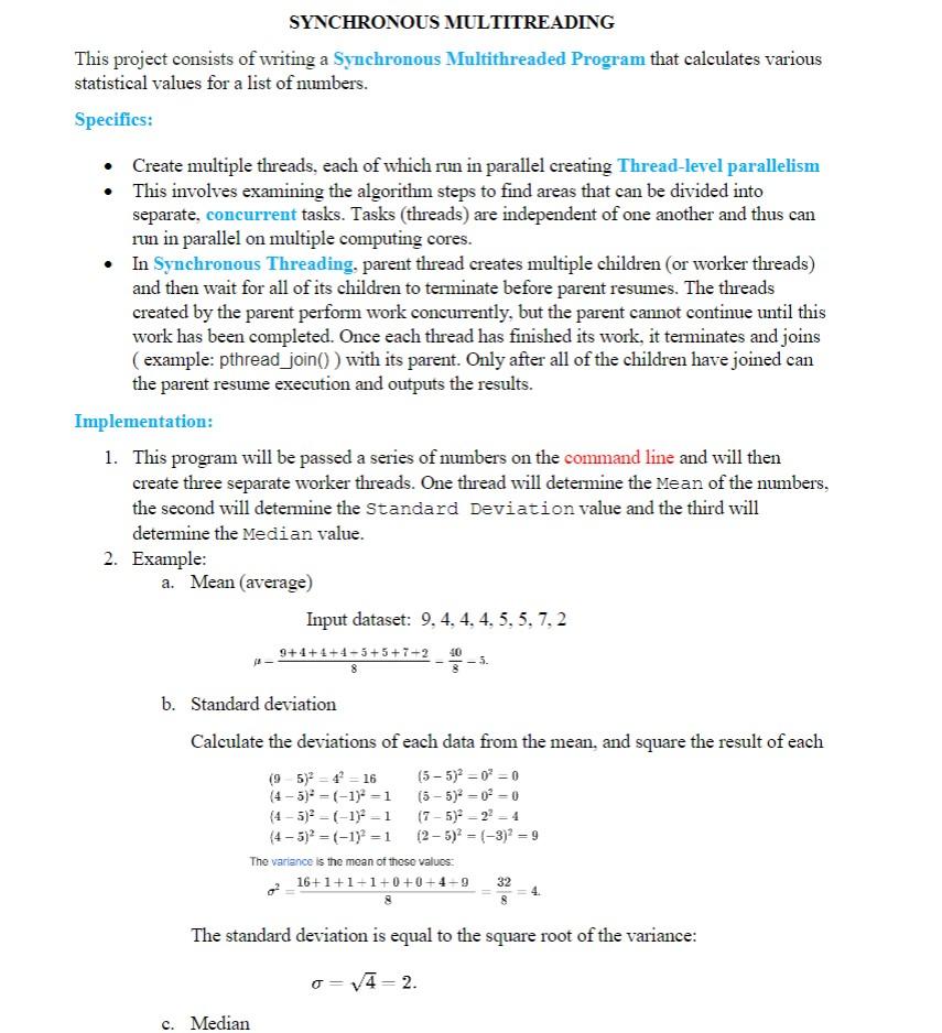 Solved This project consists of writing a Synchronous | Chegg.com