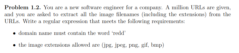 Solved Problem 1.2. You are a new software engineer for a | Chegg.com