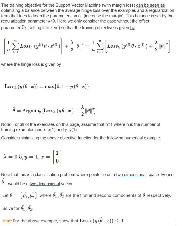 solved-the-training-objective-for-the-support-vector-machine-chegg