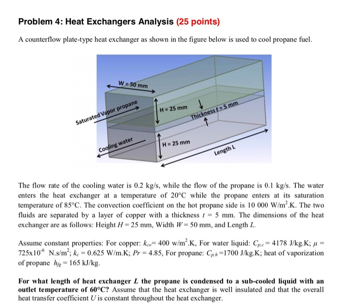 Solved Problem 4 Heat Exchangers Analysis (25 points) A
