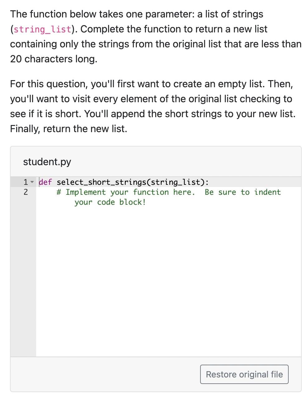 the-function-below-takes-one-parameter-a-list-of-strings-string-list-complete-the-function-to