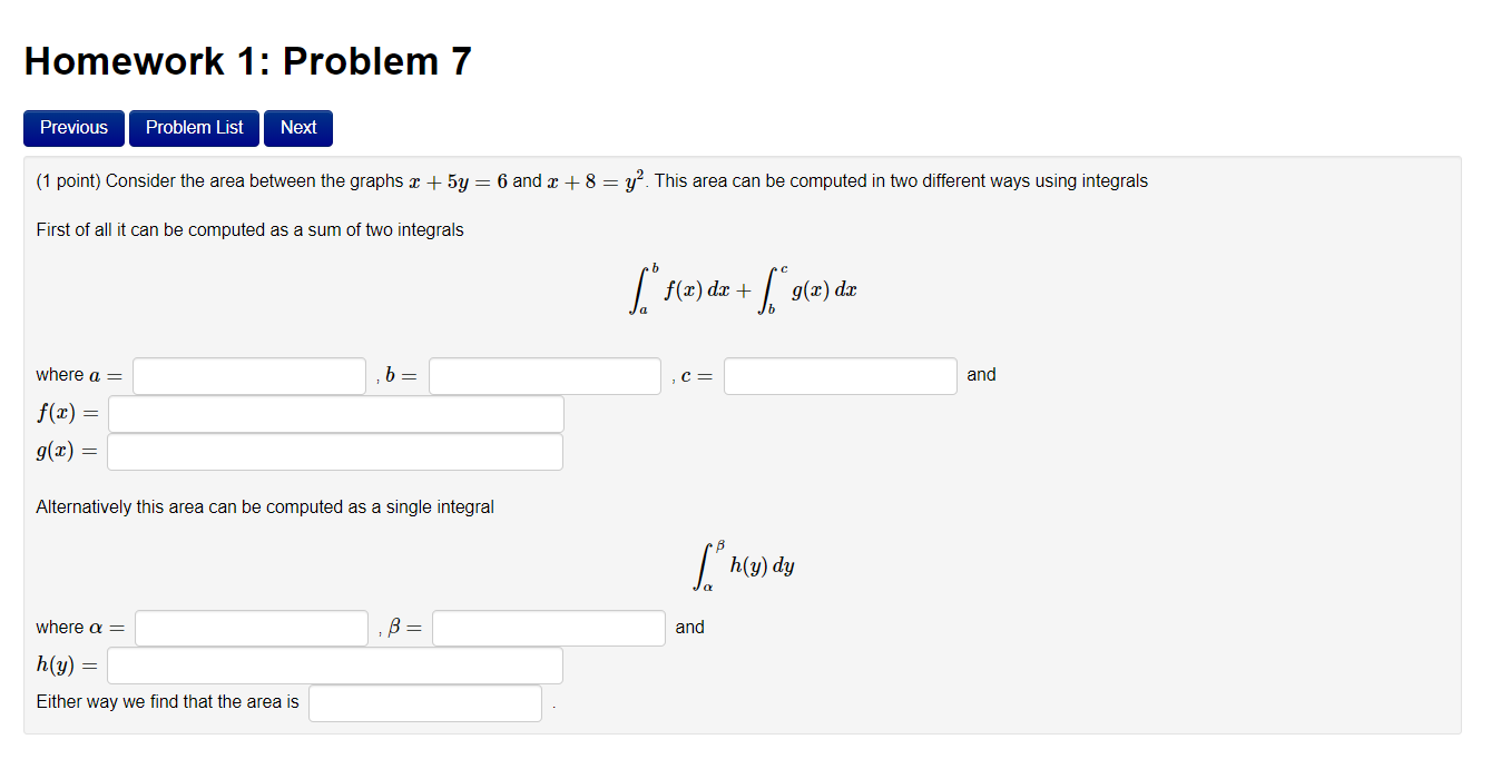 Solved Homework 1: Problem 7 Previous Problem List Next (1 | Chegg.com