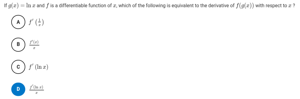 Solved If G X Ln X And F Is A Differentiable Function Chegg Com