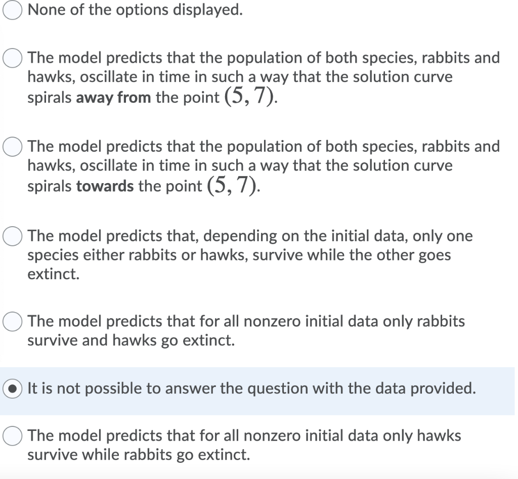 Solved = Consider A Predator Prey System Where The Prey Has | Chegg.com