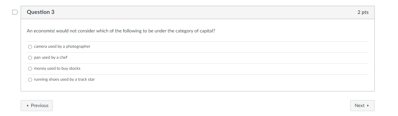 Solved u Question 1 2 pts Which of the four resources of | Chegg.com