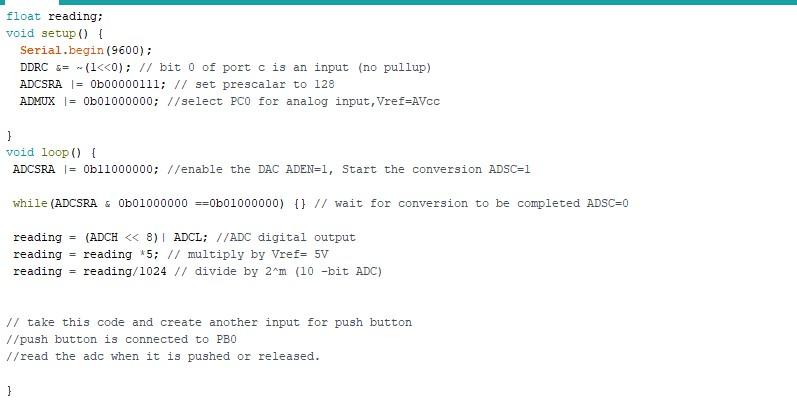 Solved 1) Write a C code that display the voltage at PC0 | Chegg.com