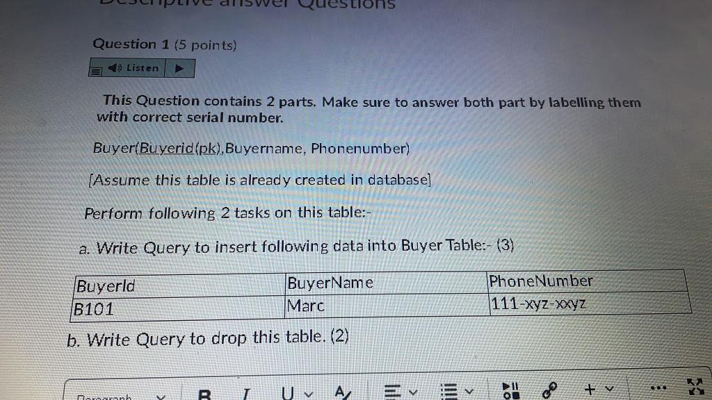 Solved Question 1 (5 points) Listen This Question contains 2 | Chegg.com