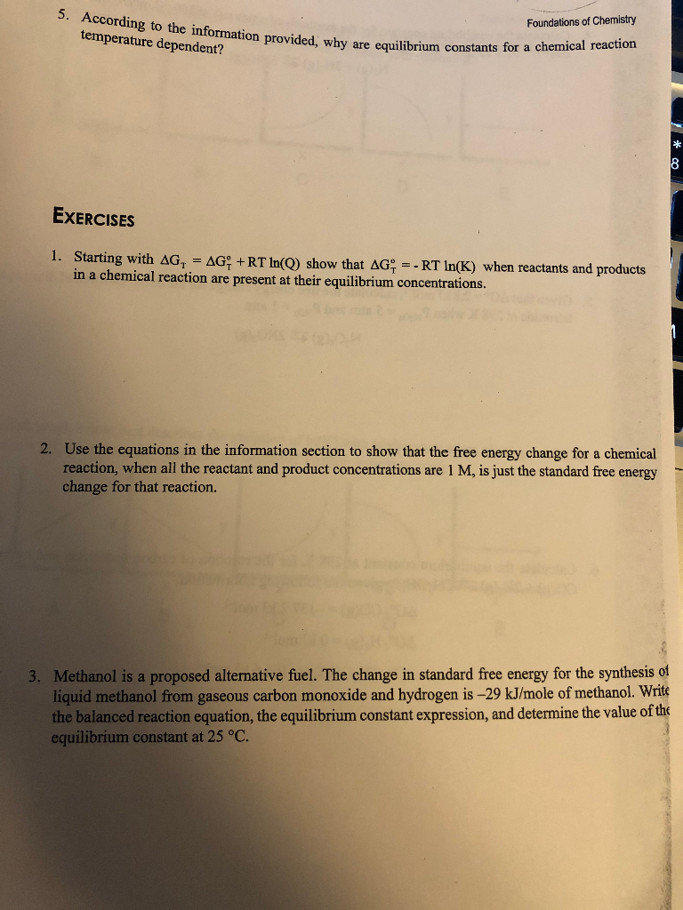 Solved longer decrease because the free energy of the | Chegg.com
