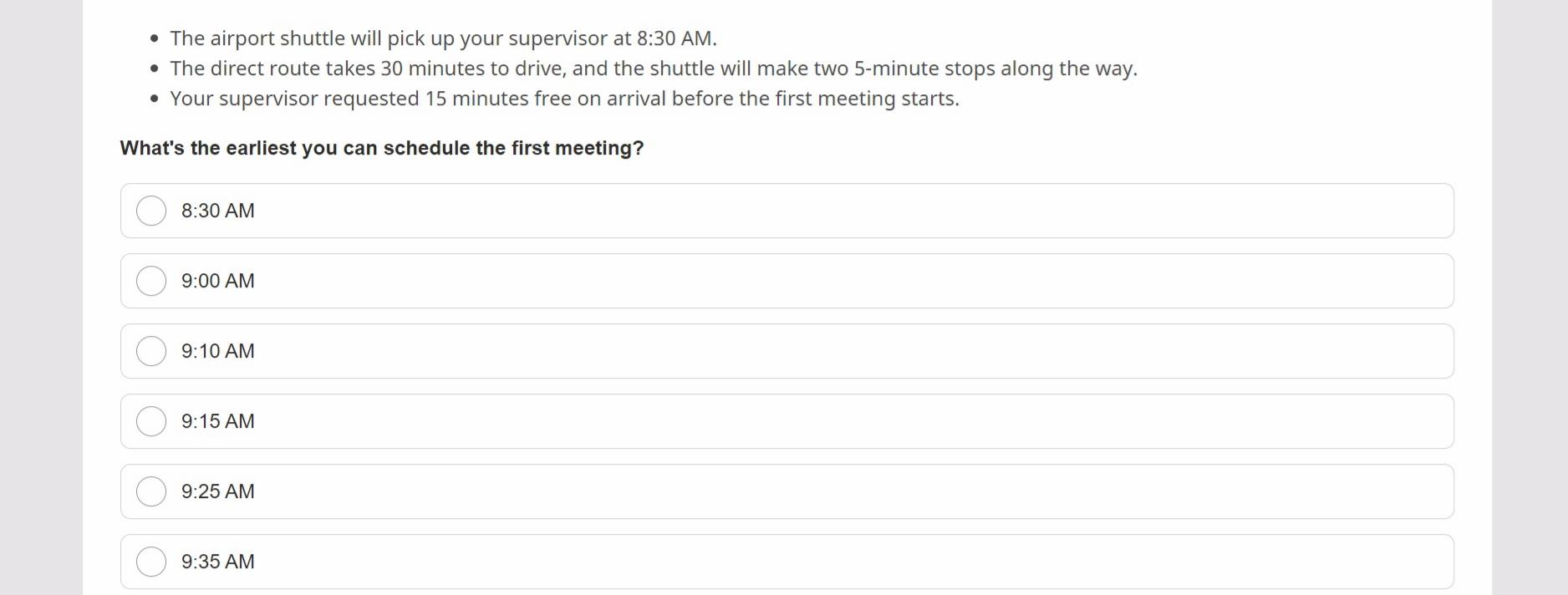Solved Question 1 What's the EARLIEST you can schedule the