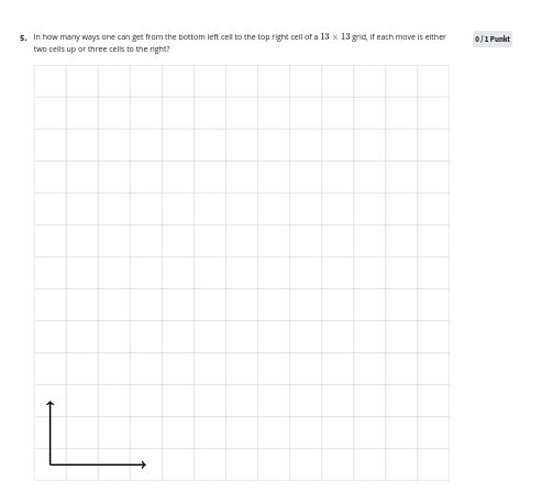 Solved In how many ways one can get from the bottom left | Chegg.com