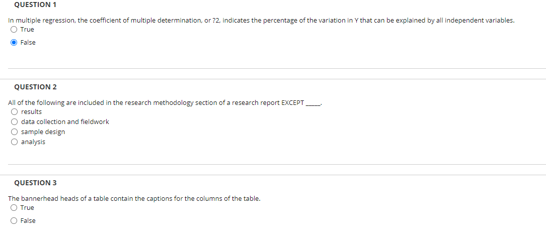 Solved QUESTION 1 In multiple regression, the coefficient of | Chegg.com