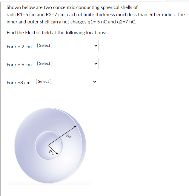 Solved Shown Below Are Two Concentric Conducting Spherical