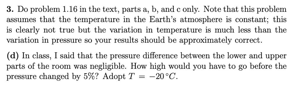 Solved 3. Do problem 1.16 in the text, parts a, b, and c | Chegg.com
