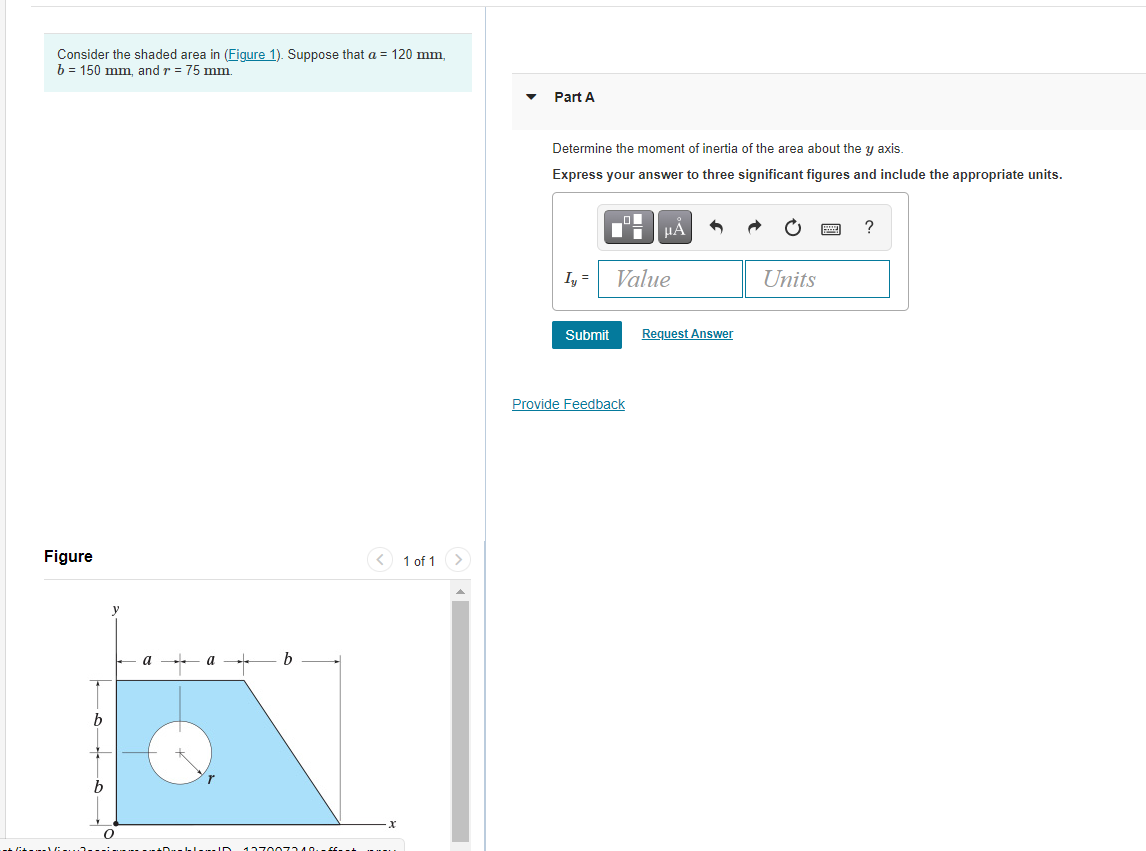 Solved Consider the shaded area in (Figure 1). Suppose that | Chegg.com