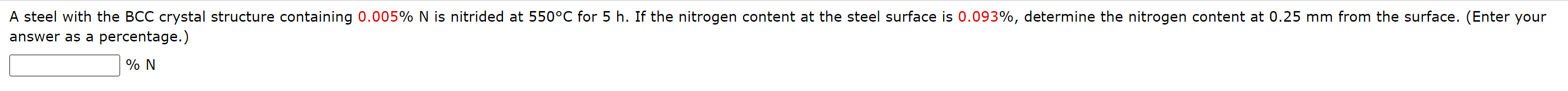 Solved A steel with the BCC crystal structure containing | Chegg.com