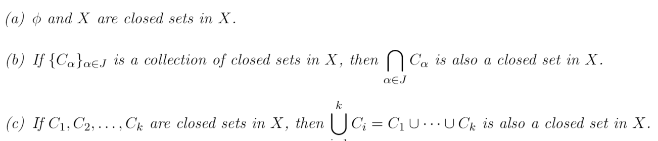 Solved A O And X Are Closed Sets In X 6 If Ca Ae I Chegg Com