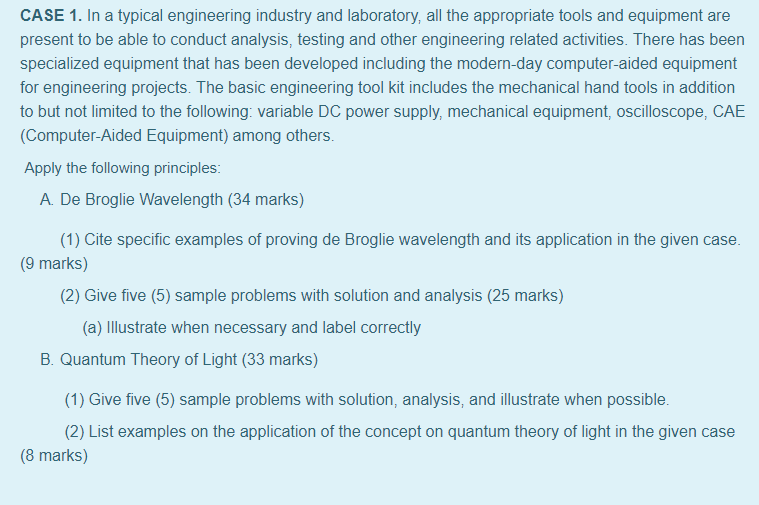 Solved CASE 1. In A Typical Engineering Industry And | Chegg.com