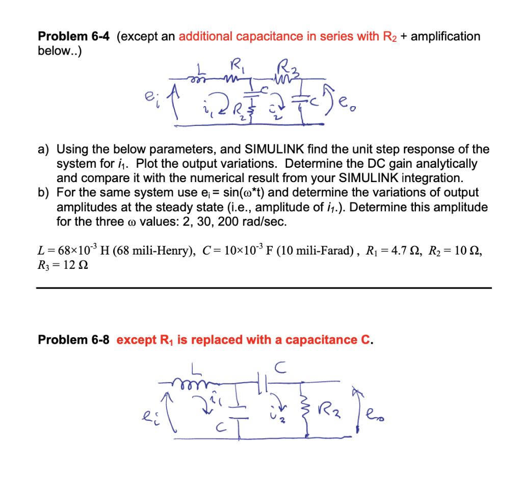 Problem 6 4 Except An Additional Capacitance In S Chegg Com