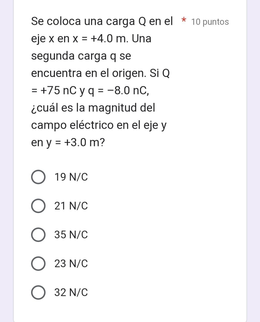 Se coloca una carga Q en el * 10 puntos eje \( x \) en \( x=+4.0 \mathrm{~m} \). Una segunda carga \( q \) se encuentra en el