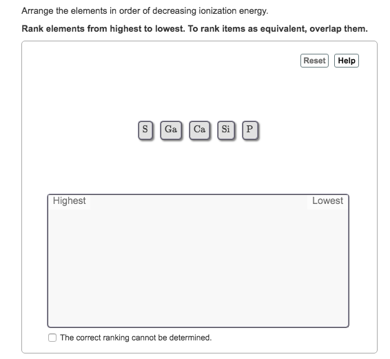 Solved Arrange the following elements in order of decreasing | Chegg.com