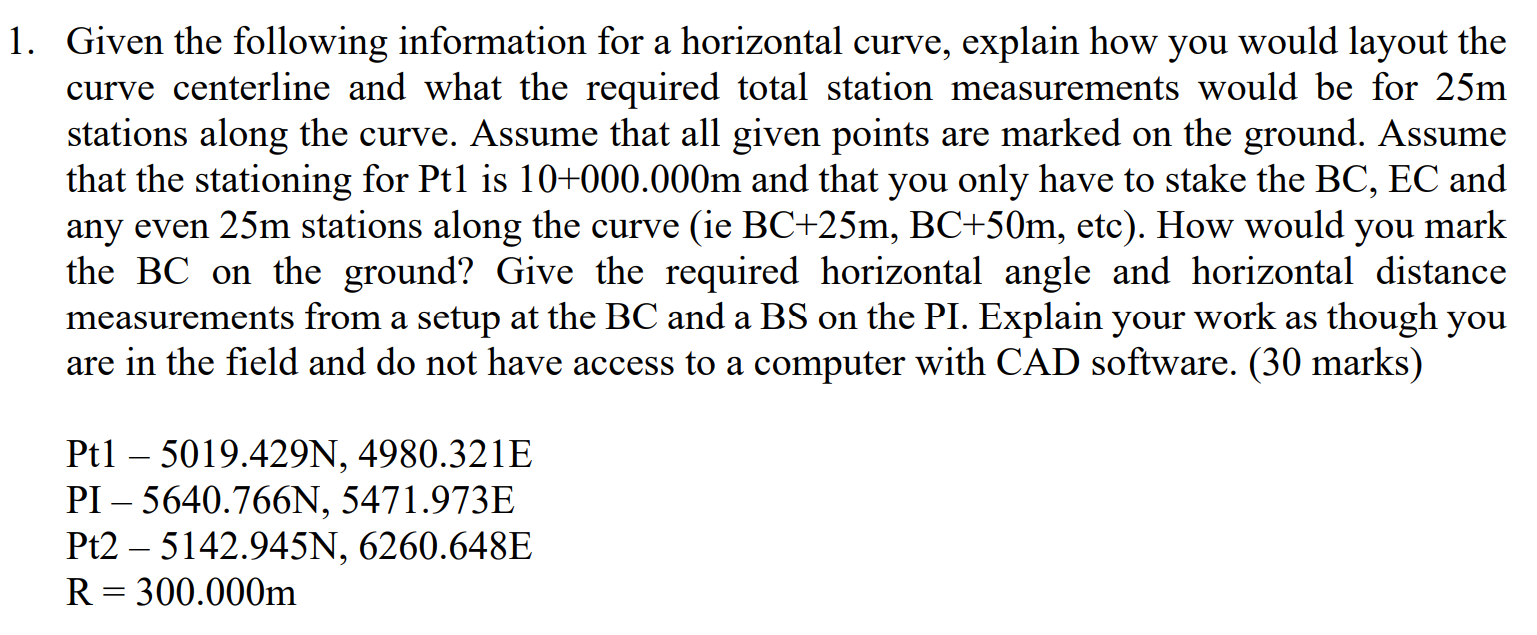 Solved 1. Given the following information for a horizontal | Chegg.com