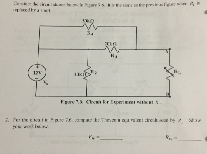 Solved Consider the circuit shown below in Figure 7.5. 30kn. | Chegg.com