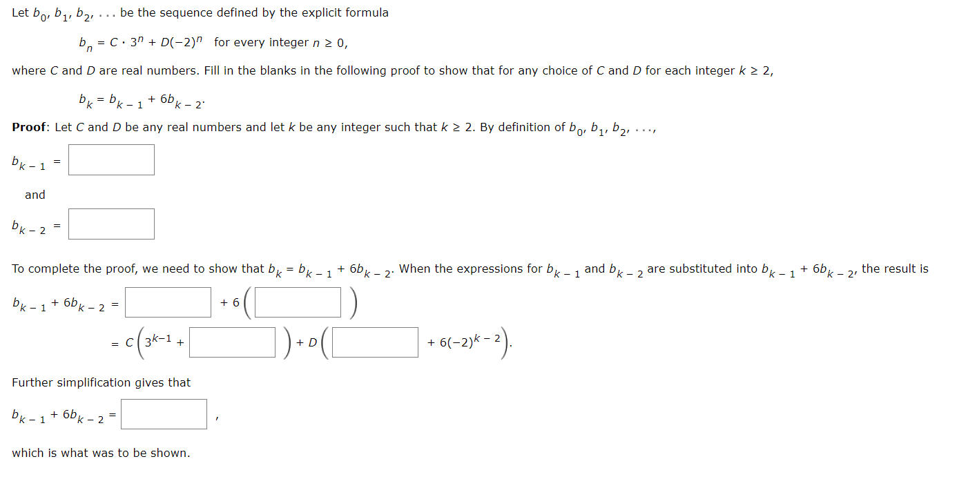 Solved Let B0,b1,b2,… Be The Sequence Defined By The | Chegg.com