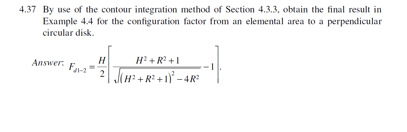 .37 By use of the contour integration method of | Chegg.com