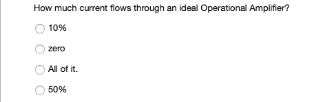 Solved How much current flows through an ideal Operational | Chegg.com