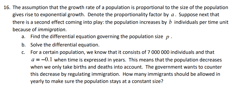 Solved 16. The assumption that the growth rate of a | Chegg.com
