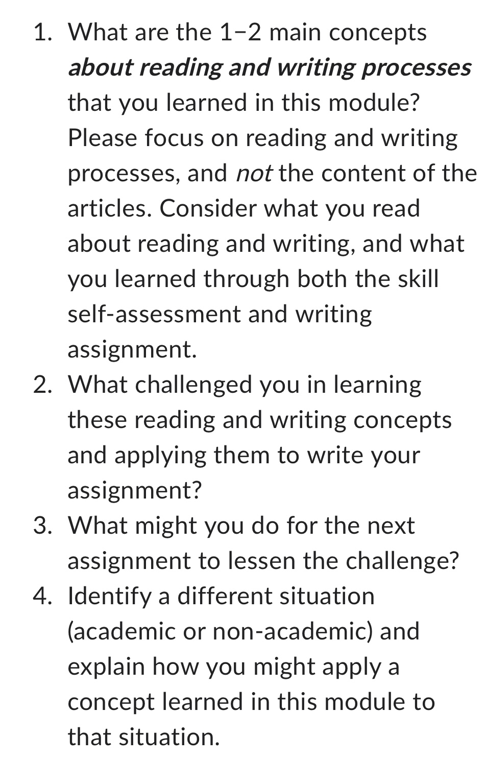 Solved What are the 12 ﻿main conceptsabout reading and