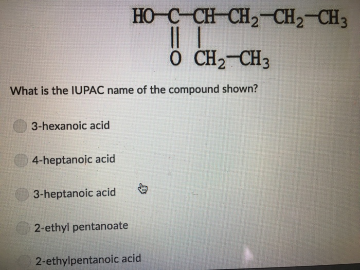 Solved An Unknown Compound B Has Been Determined To Be | Chegg.com