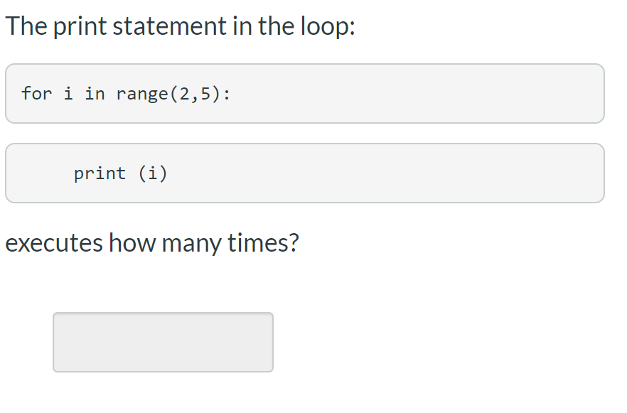 Solved The print statement in the loop for i in range(6): | Chegg.com