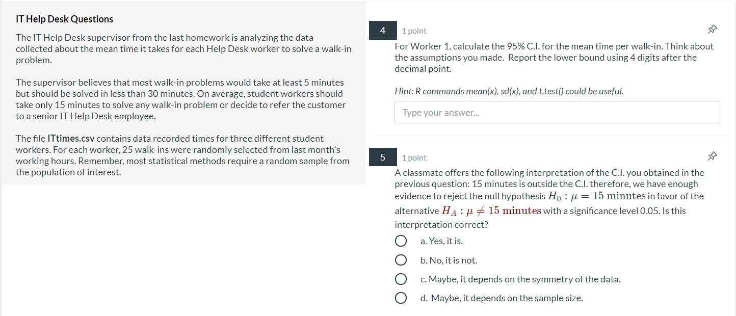 Solved IT Help Desk Questions 4 The IT Help Desk supervisor