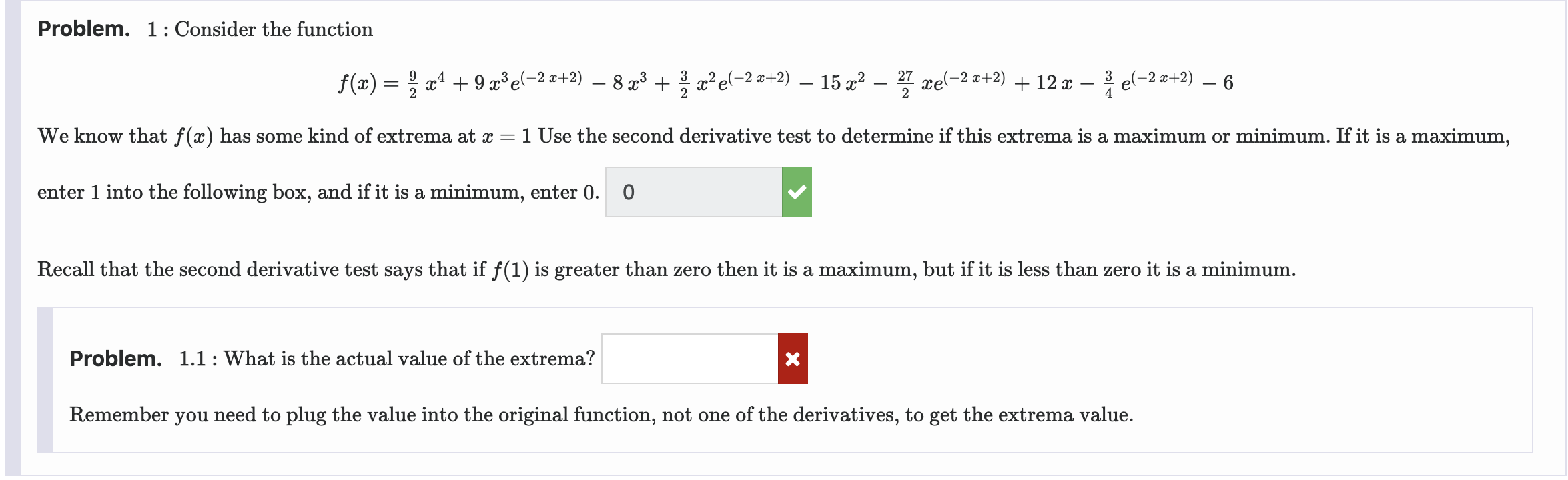 Solved Problem. 1 : Consider the function | Chegg.com