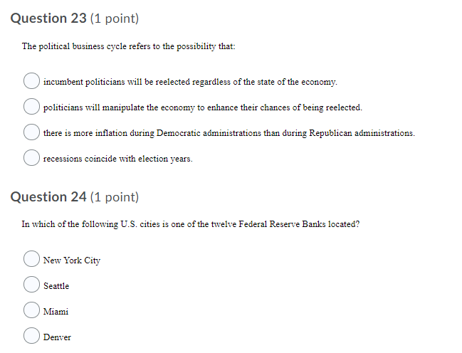 The Political Business Cycle Refers To The Possibility That