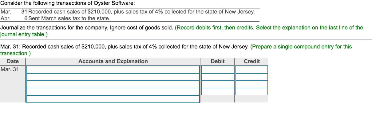 Solved Consider the following transactions of Oyster | Chegg.com