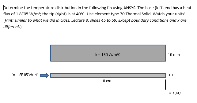 Solved Determine the temperature distribution in the | Chegg.com