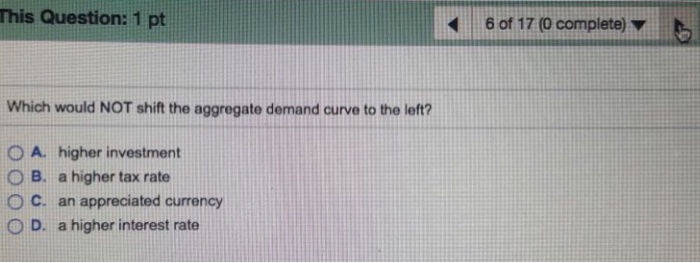 solved-which-would-not-shift-the-aggregate-demand-curve-to-chegg