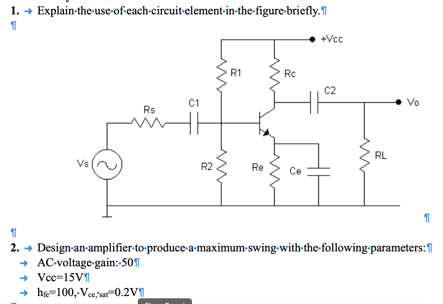 Solved 1. → Explain the use of each | Chegg.com