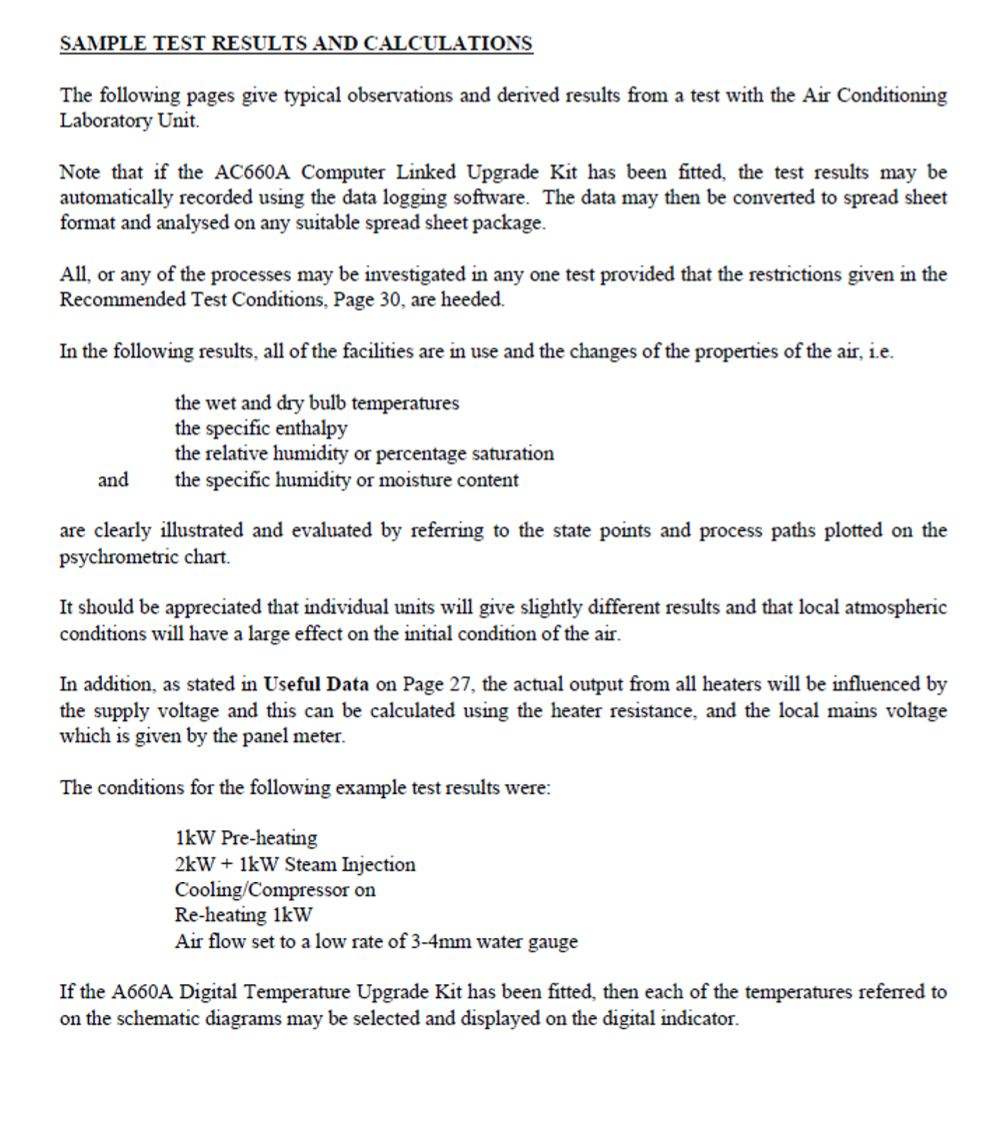 Air Conditioning Laboratory Unit A660 with Upgrades